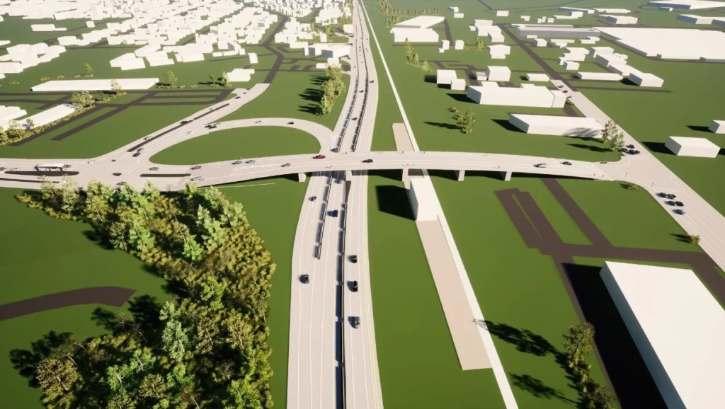 Artist impression of Rolleston Bridge Project